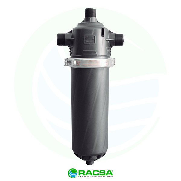 FILTRO PLASTICO MALLA TIPO T 3  50 M3/HR RACSA  C/ABRAZADERA